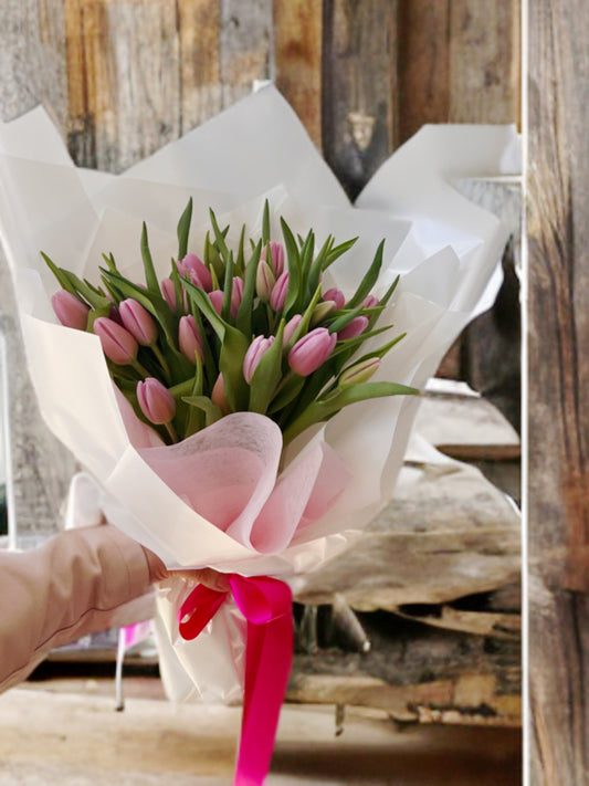 Vibrant Tulip Bouquet - 20 Fresh Tulips