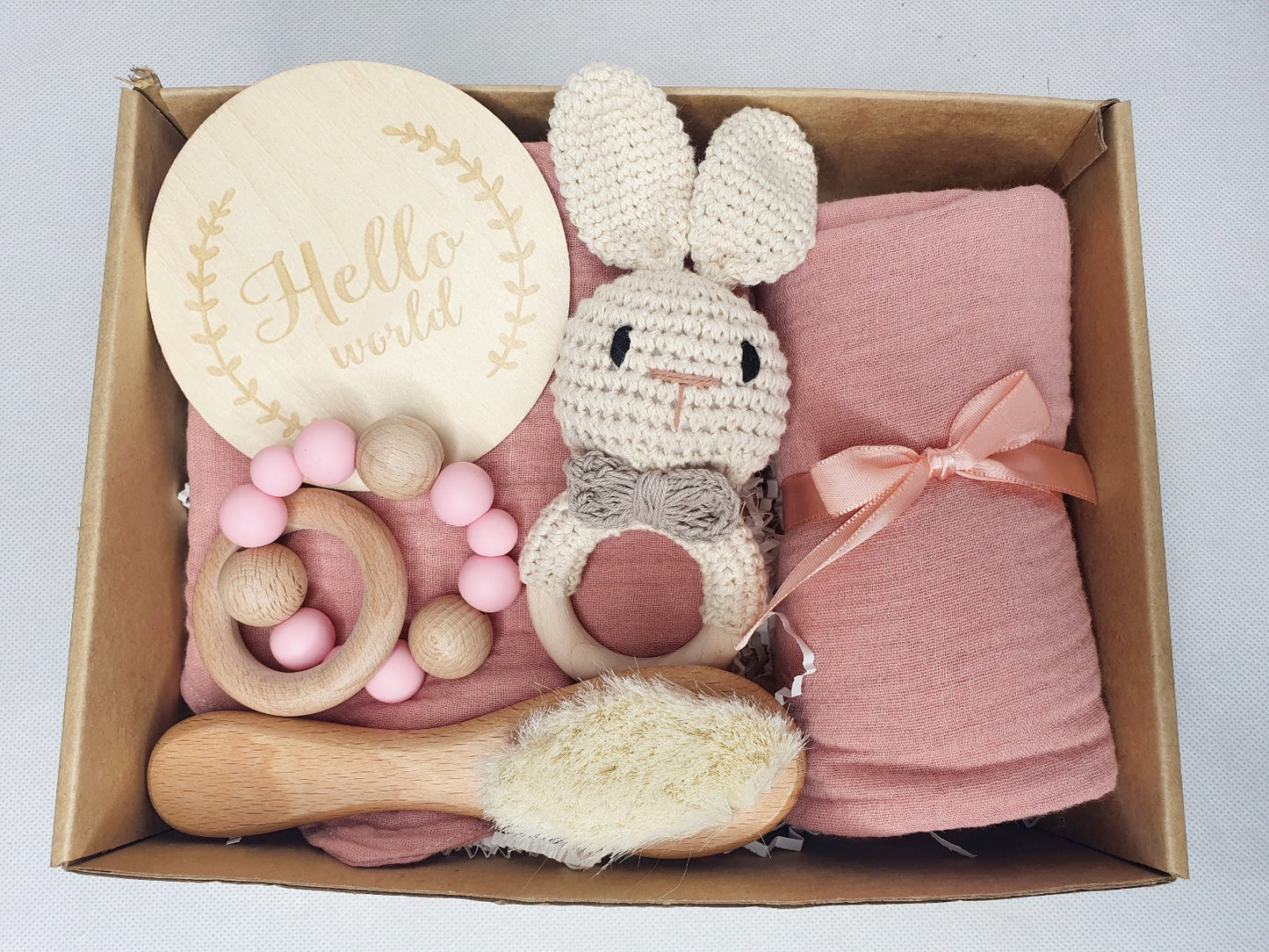 Welcome Baby Girl - Dusty Pink
