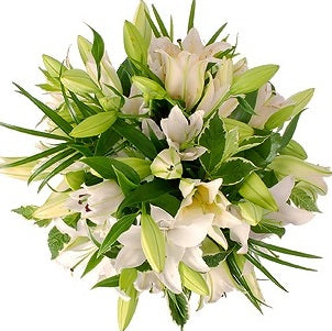 Christmas Lily Arrangement