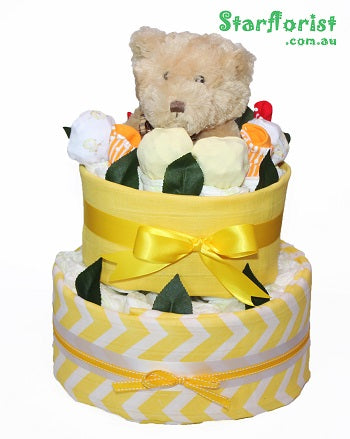 Baby Neutral Nappy Cake - Main Image