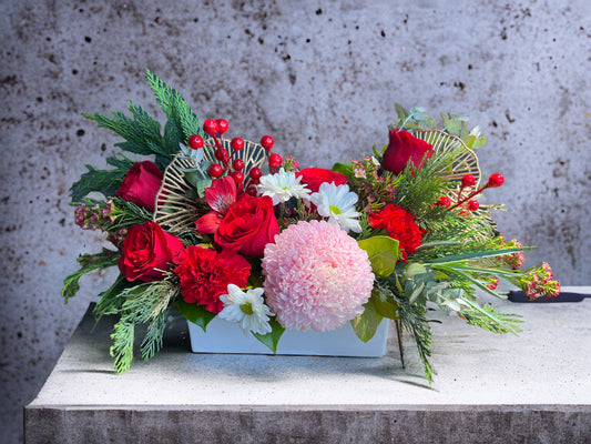 Christmas table centrepiece