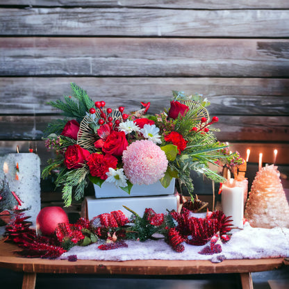 Christmas table centrepiece