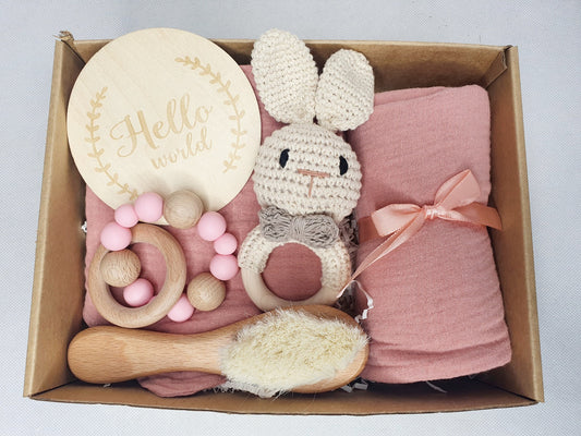 Welcome Baby Girl - Dusty Pink