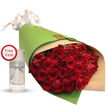 2 Dozen Red Roses Bouquet