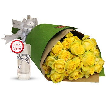 2 Dozen Yellow Roses Bouquet