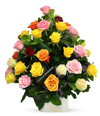 30 Mixed Coloured Roses SPECIAL