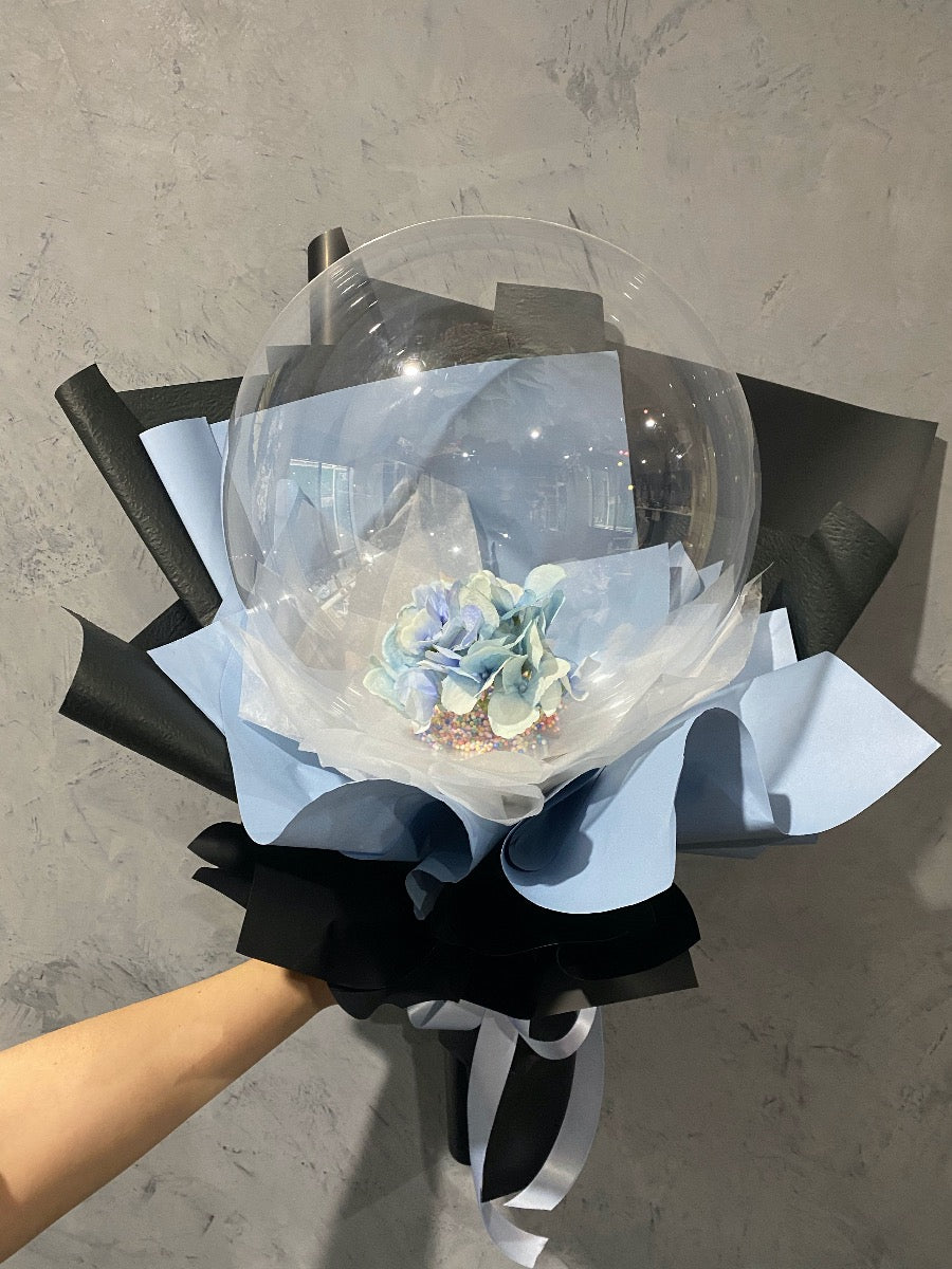 Preserved Blue Wonderland Balloon Arrangement