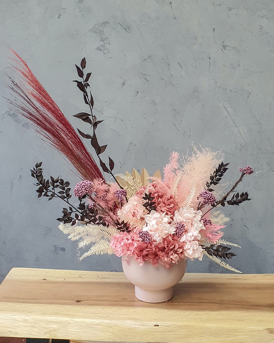 Luscious Pink Preserved Arrangement