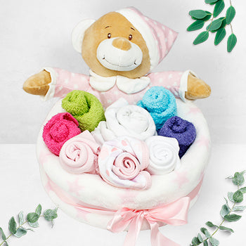 Baby Girl Nappies Bouquet
