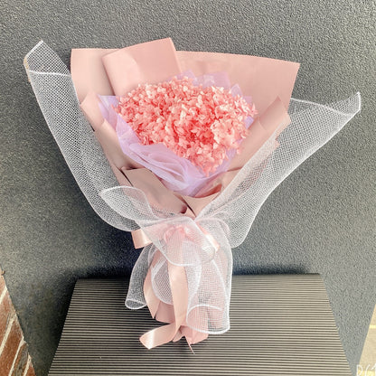 Preserved Hydrangea Bouquet- Pink