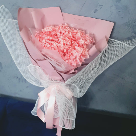Preserved Hydrangea Bouquet- Pink