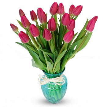 20 Tulips in Vase - Melbourne only